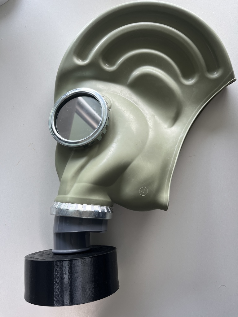 5種類 3Dプリンタ用STLデータ FM12/S10/4A1/GP5対応ガスマスクフィルタレプリカ及びコネクタ 40mm NATOガスマスク用