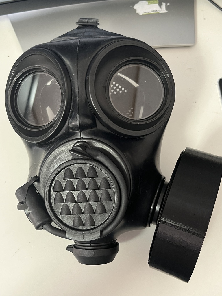 5種類 3Dプリンタ用STLデータ FM12/S10/4A1/GP5対応ガスマスクフィルタレプリカ及びコネクタ 40mm NATOガスマスク用