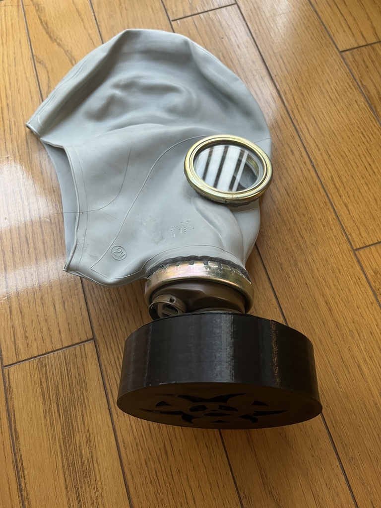 5種類 3Dプリンタ用STLデータ FM12/S10/4A1/GP5対応ガスマスクフィルタレプリカ及びコネクタ 40mm NATOガスマスク用