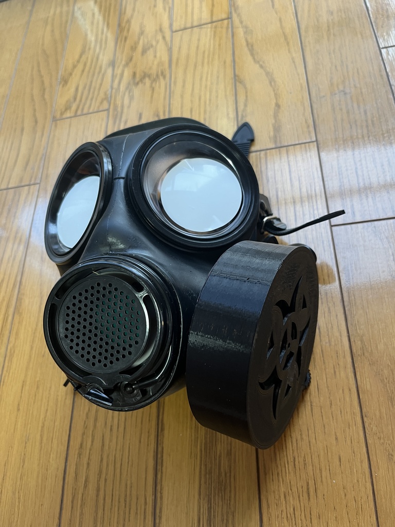 5種類 3Dプリンタ用STLデータ FM12/S10/4A1/GP5対応ガスマスクフィルタレプリカ及びコネクタ 40mm NATOガスマスク用