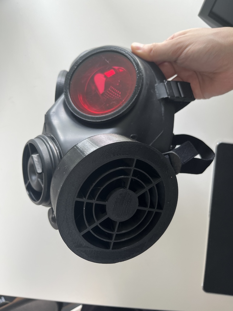 5種類 3Dプリンタ用STLデータ FM12/S10/4A1/GP5対応ガスマスクフィルタレプリカ及びコネクタ 40mm NATOガスマスク用