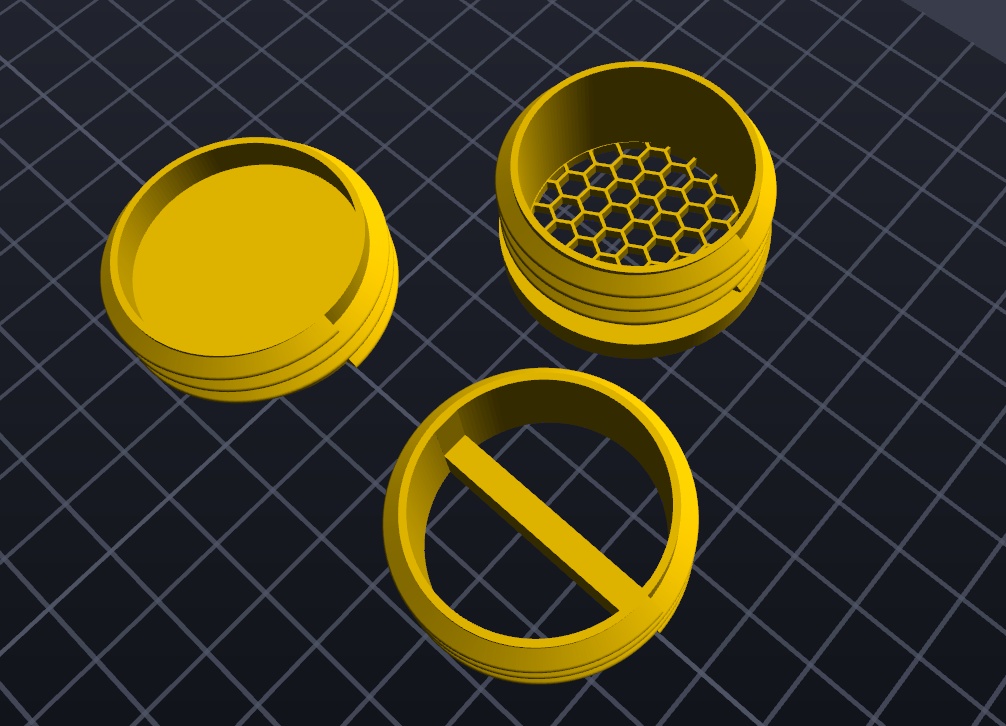 5種類 3Dプリンタ用STLデータ FM12/S10/4A1/GP5対応ガスマスクフィルタレプリカ及びコネクタ 40mm NATOガスマスク用