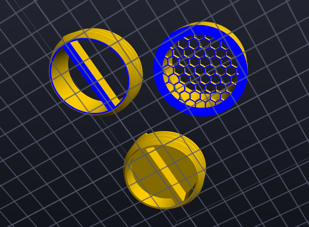 5種類 3Dプリンタ用STLデータ FM12/S10/4A1/GP5対応ガスマスクフィルタレプリカ及びコネクタ 40mm NATOガスマスク用