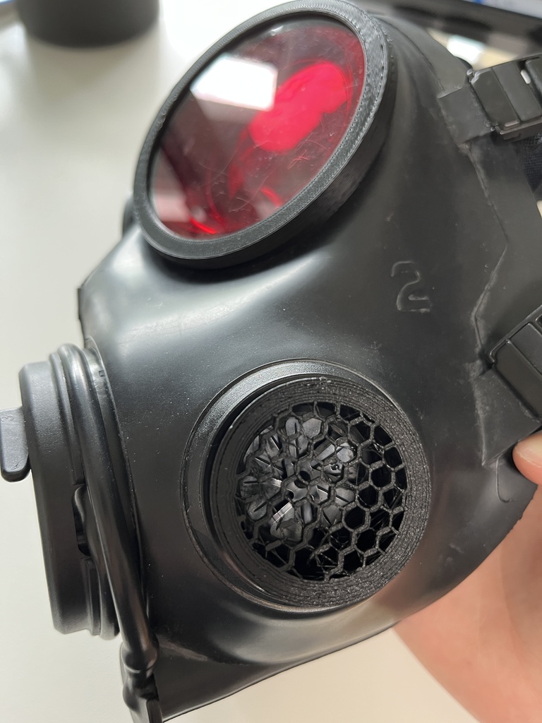 5種類 3Dプリンタ用STLデータ FM12/S10/4A1/GP5対応ガスマスクフィルタレプリカ及びコネクタ 40mm NATOガスマスク用