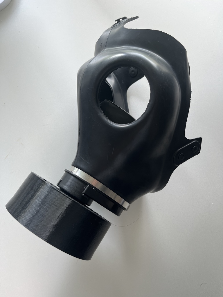 5種類 3Dプリンタ用STLデータ FM12/S10/4A1/GP5対応ガスマスクフィルタレプリカ及びコネクタ 40mm NATOガスマスク用