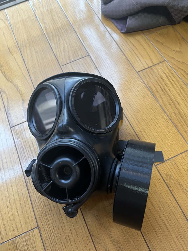 5種類 3Dプリンタ用STLデータ FM12/S10/4A1/GP5対応ガスマスクフィルタレプリカ及びコネクタ 40mm NATOガスマスク用