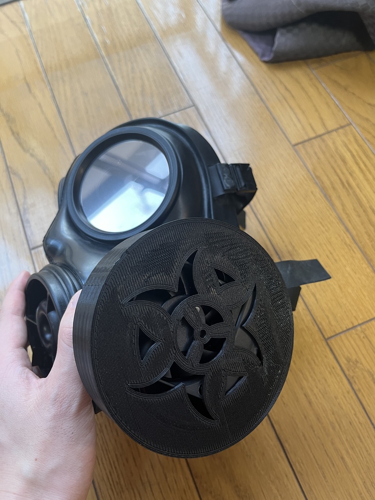 5種類 3Dプリンタ用STLデータ FM12/S10/4A1/GP5対応ガスマスクフィルタレプリカ及びコネクタ 40mm NATOガスマスク用