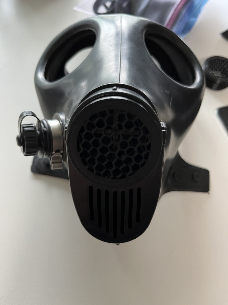 5種類 3Dプリンタ用STLデータ FM12/S10/4A1/GP5対応ガスマスクフィルタレプリカ及びコネクタ 40mm NATOガスマスク用