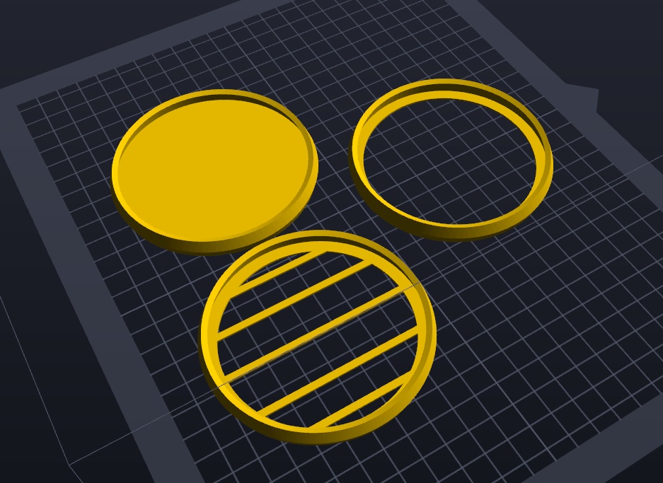 3種類3Dプリンタ用STLデータ イギリス軍FM12ガスマスク用外付けレンズリング&カバー