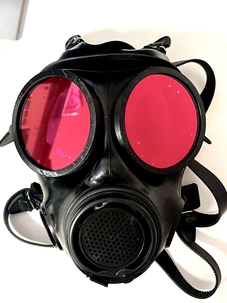 3種類3Dプリンタ用STLデータ イMFJ08ガスマスク用外付けレンズリング&カバー