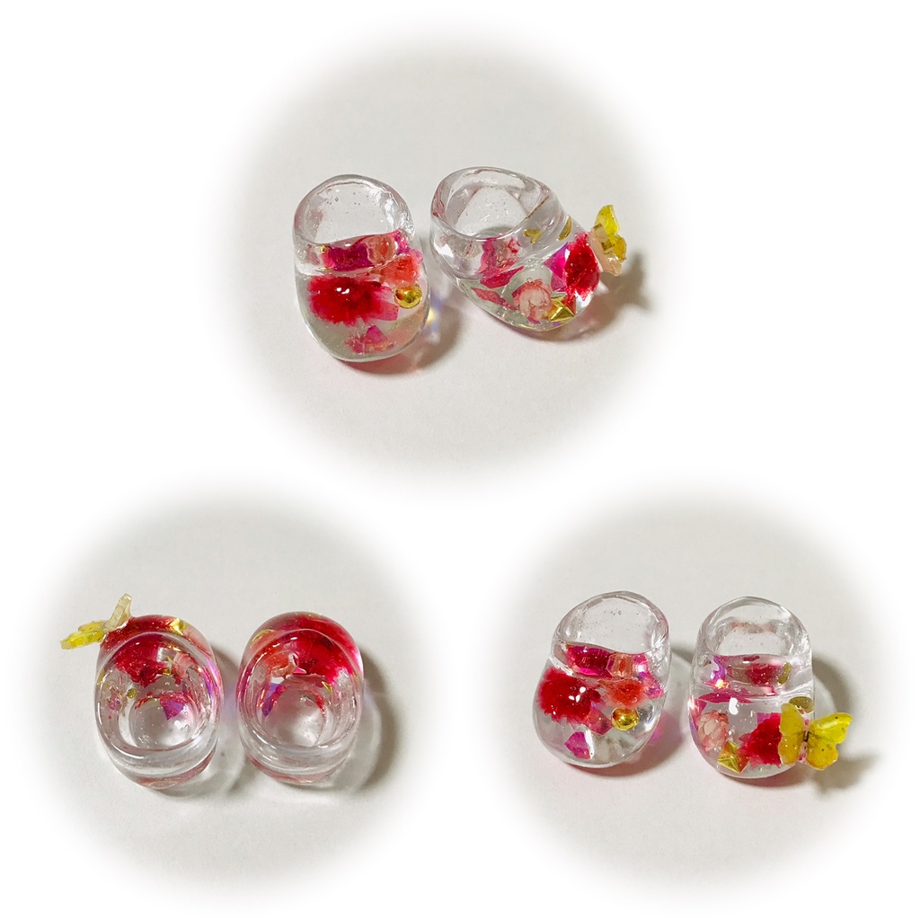 Flower and butterfly shoes