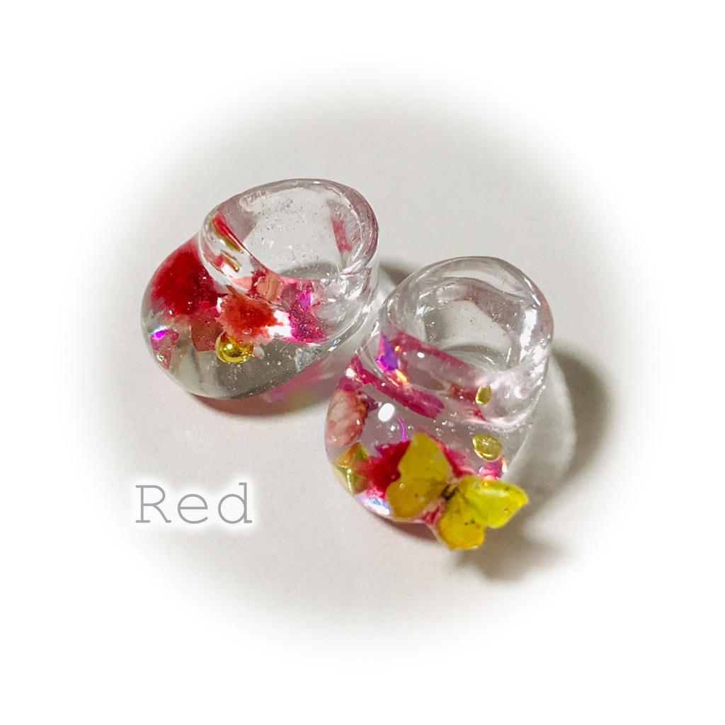 Flower and butterfly shoes