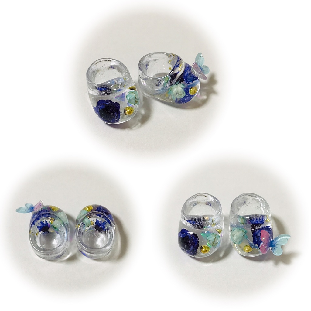 Flower and butterfly shoes