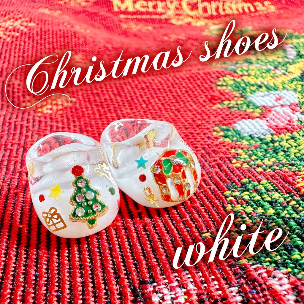 Christmas shoes -white-