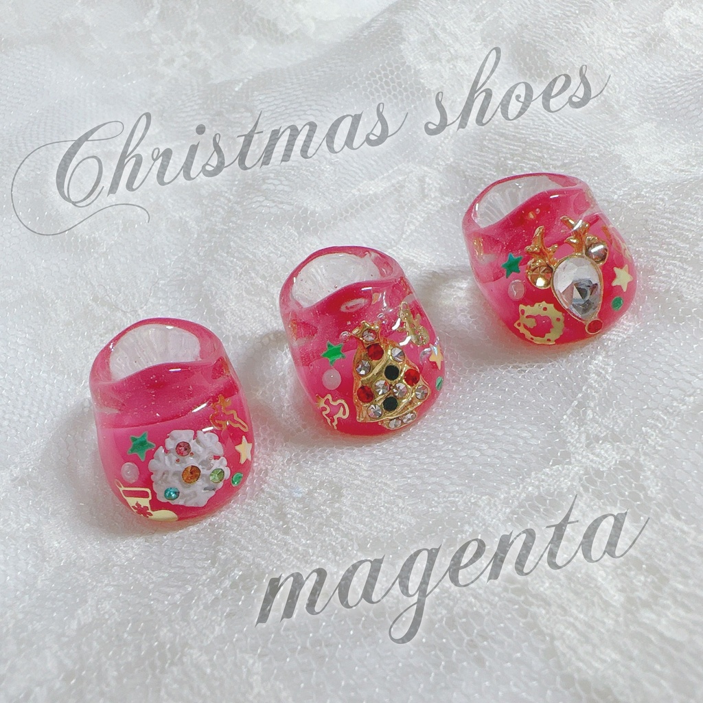 Christmas shoes -magenta-