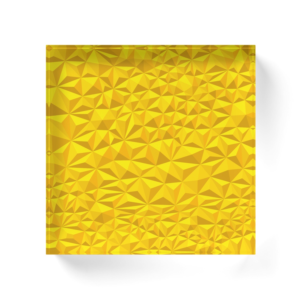 van origamic pyramid yellow