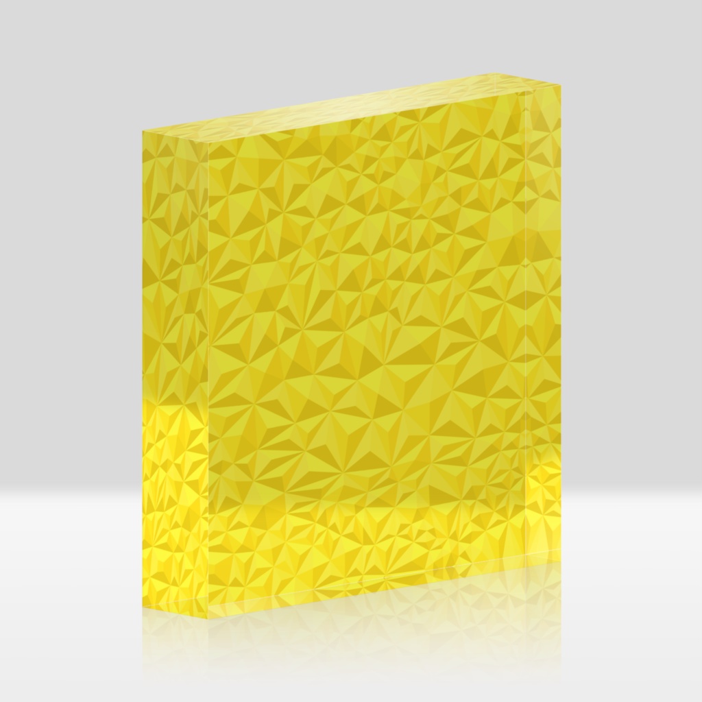 van origamic pyramid yellow