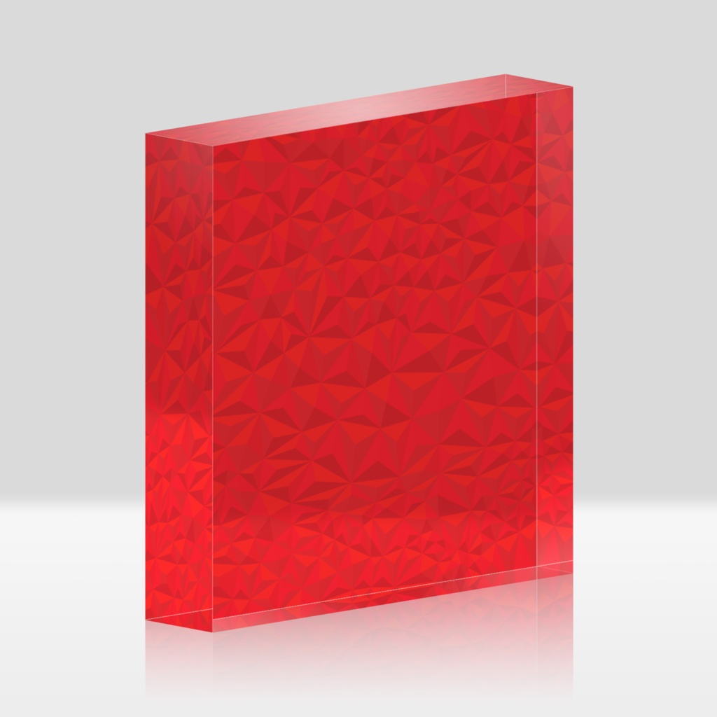 van origamic pyramid red