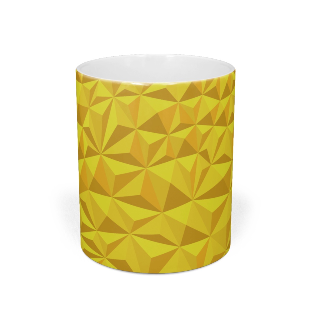 van origamic pyramid yellow