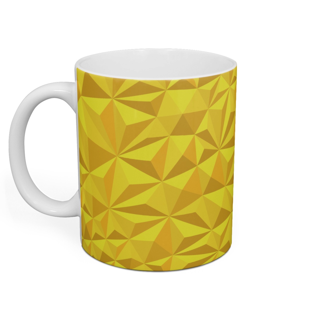 van origamic pyramid yellow