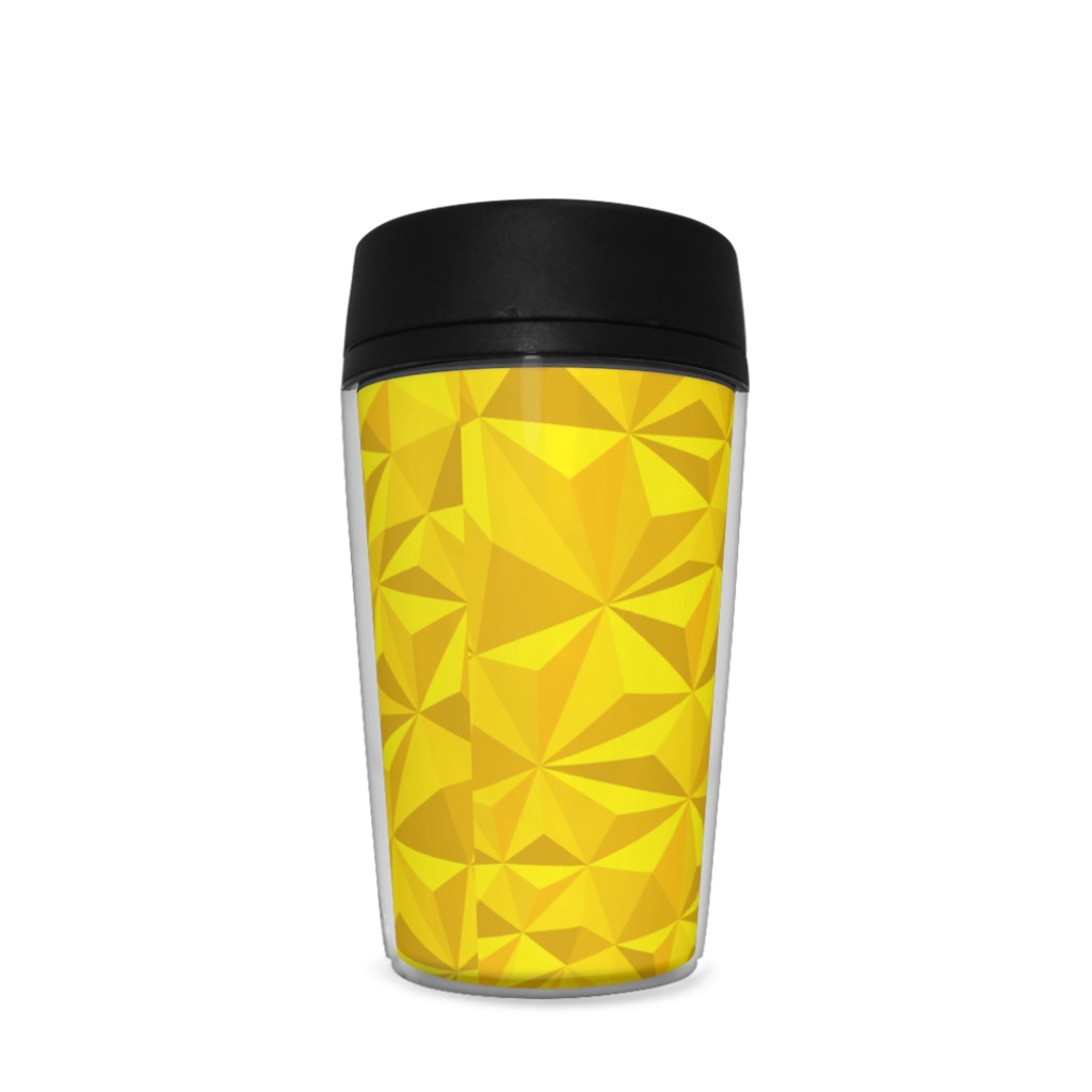van origamic pyramid yellow