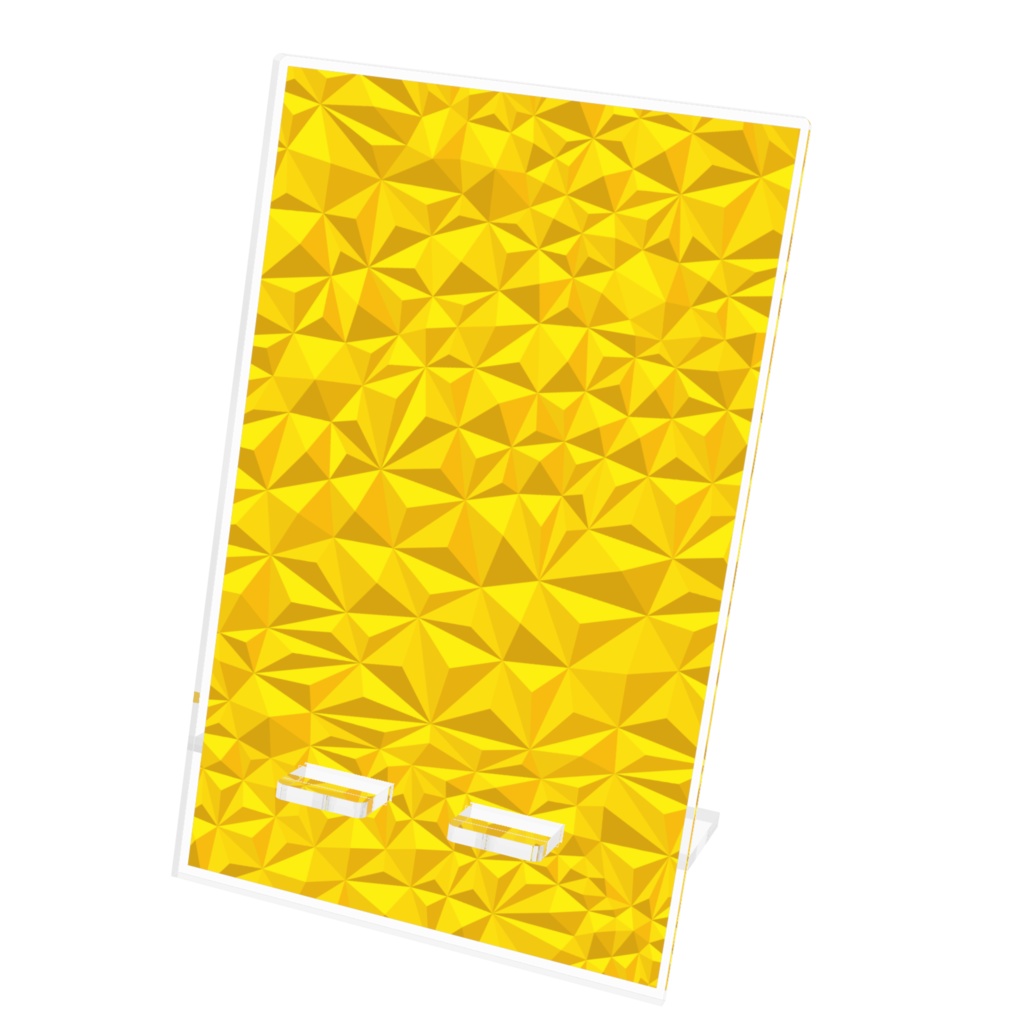 van origamic pyramid yellow