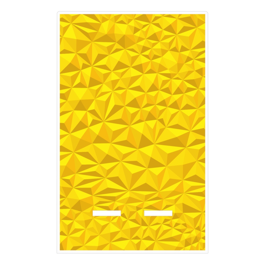 van origamic pyramid yellow