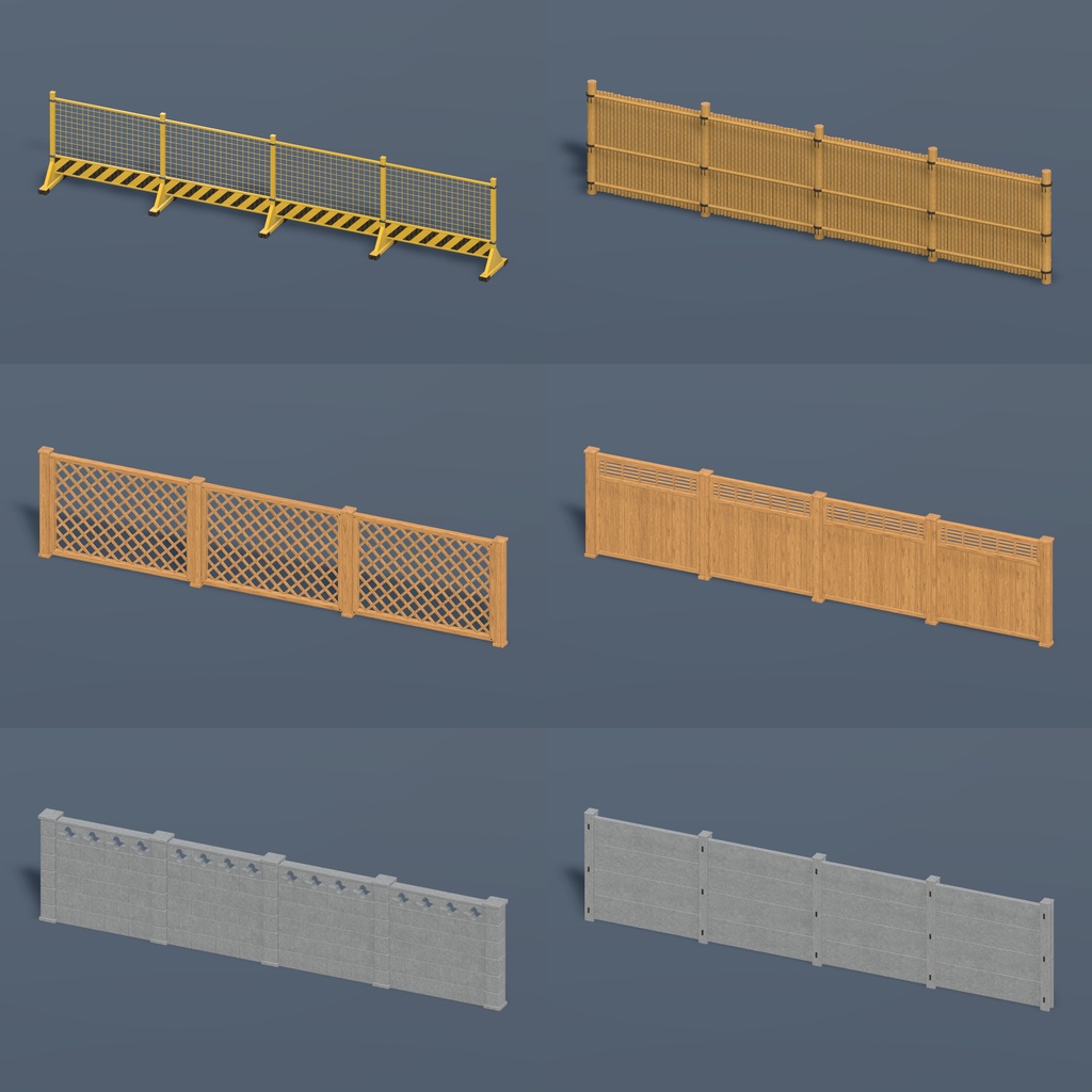 【Unity】ドラッグで自由に生成・変形!12種類のフェンス | Neruneru Fences