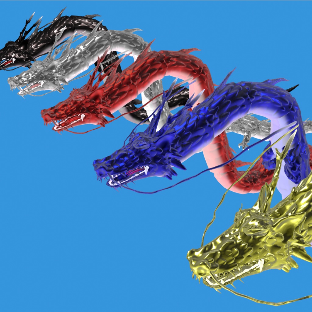 【無料】【3Dモデル】『迎春ドラゴン』 【VRchat対応】【Cluster対応】