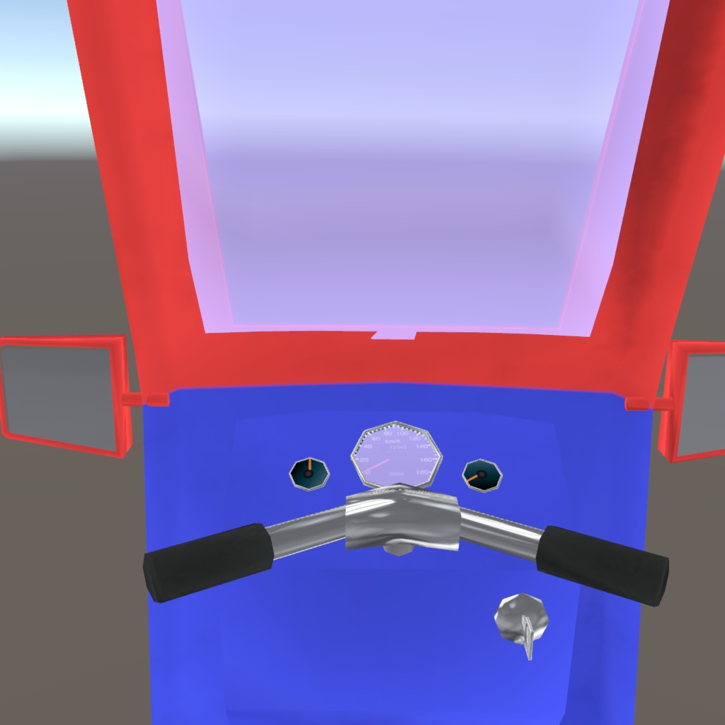 【無料】【ローポリゴン】【オリジナル3Dモデル】『TukTuk TAXY』