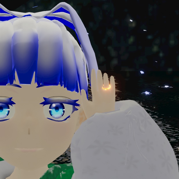 【無料】【ローポリゴン】【オリジナル3Dアクセサリ】『炎揺らめく指輪』