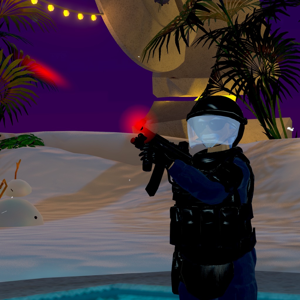 【無料】【オリジナル3Dモデル】『特殊部隊SAT-VRC』【VRchat対応】