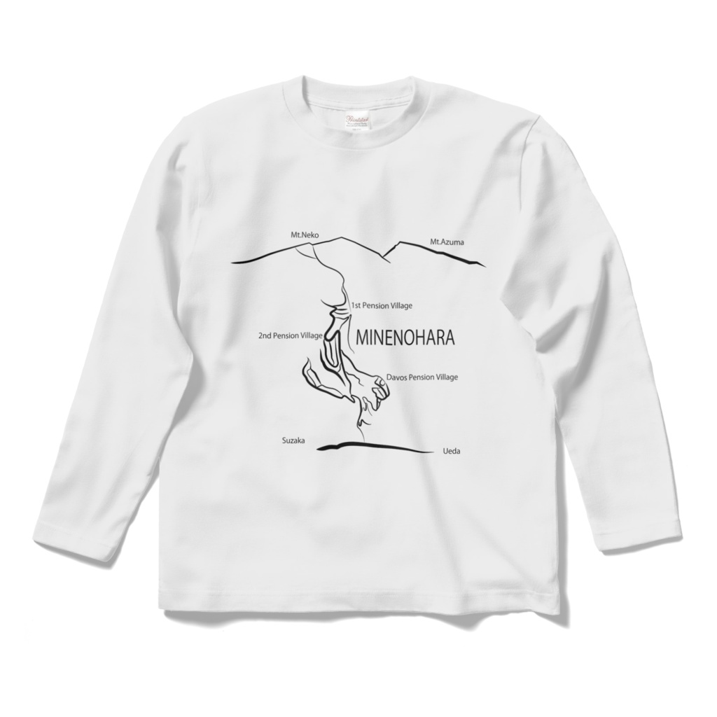 峰の原高原 ロングスリーブTシャツ（白）