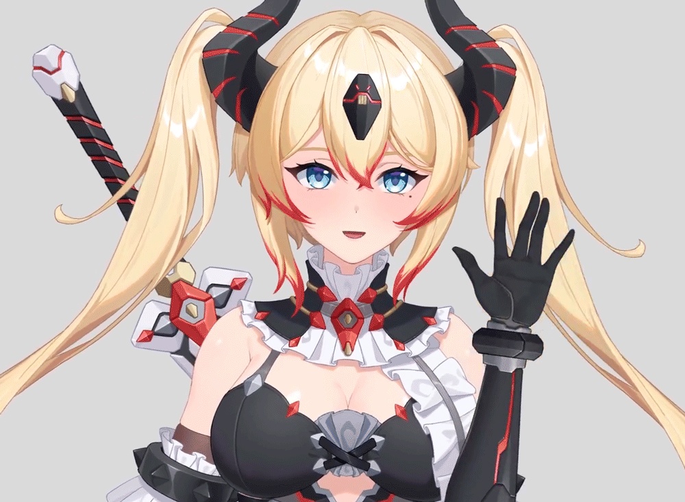 【限定1点販売中】魔族剣士の女の子【VTS対応】