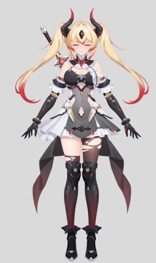 【限定1点販売中】魔族剣士の女の子【VTS対応】