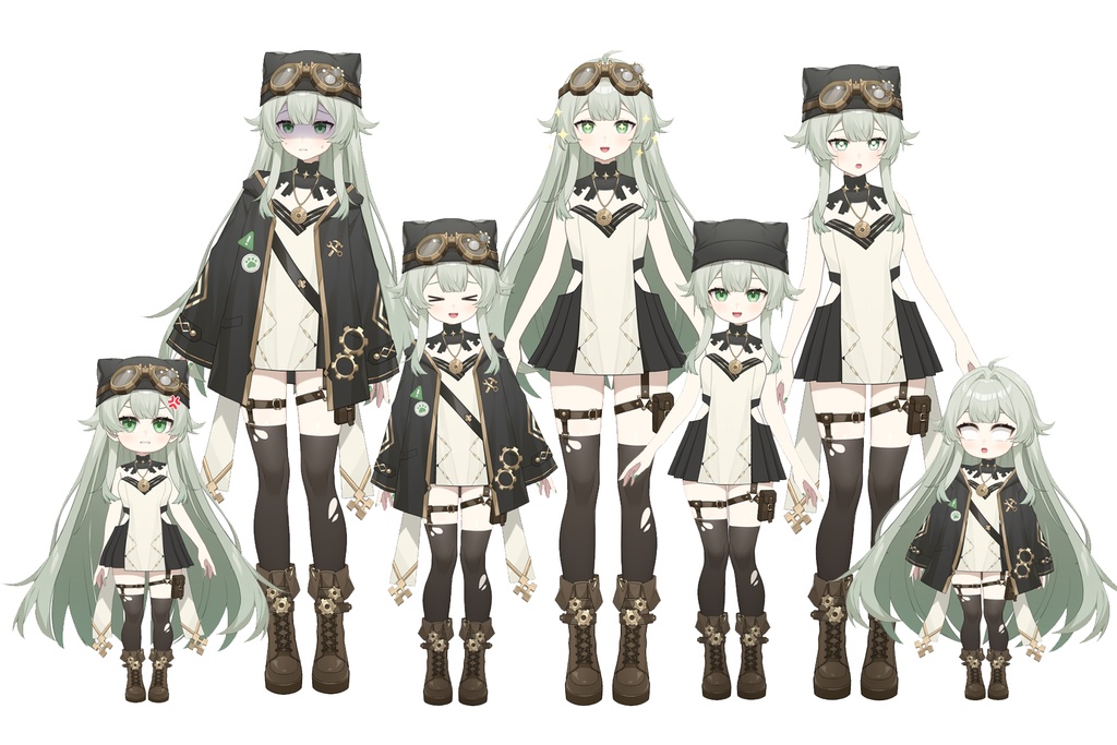 【限定1点】スチームパンクの女の子【VTS対応/SD等身変更可】