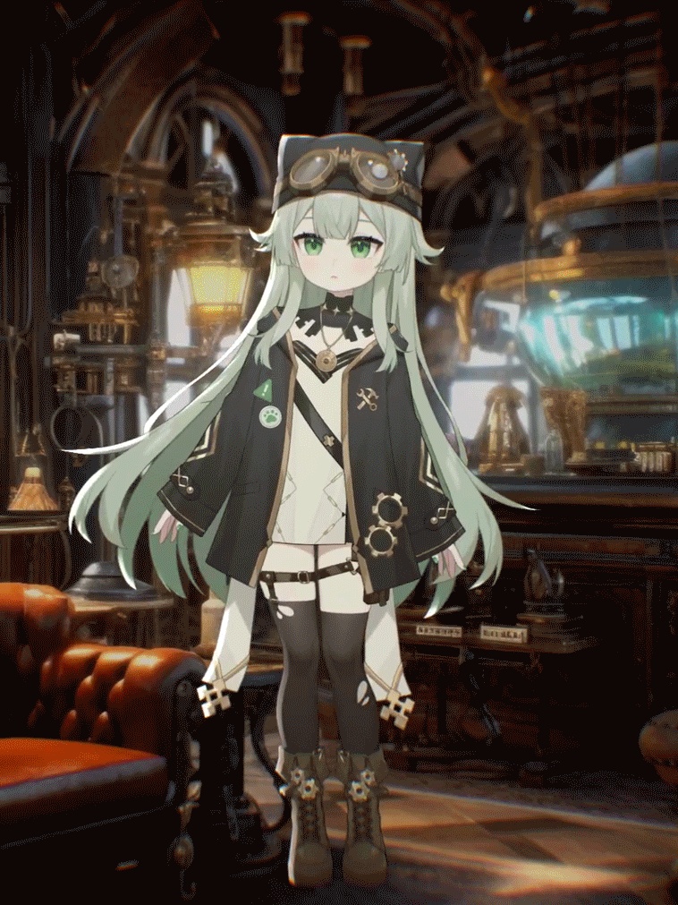【限定1点】スチームパンクの女の子【VTS対応/SD等身変更可】