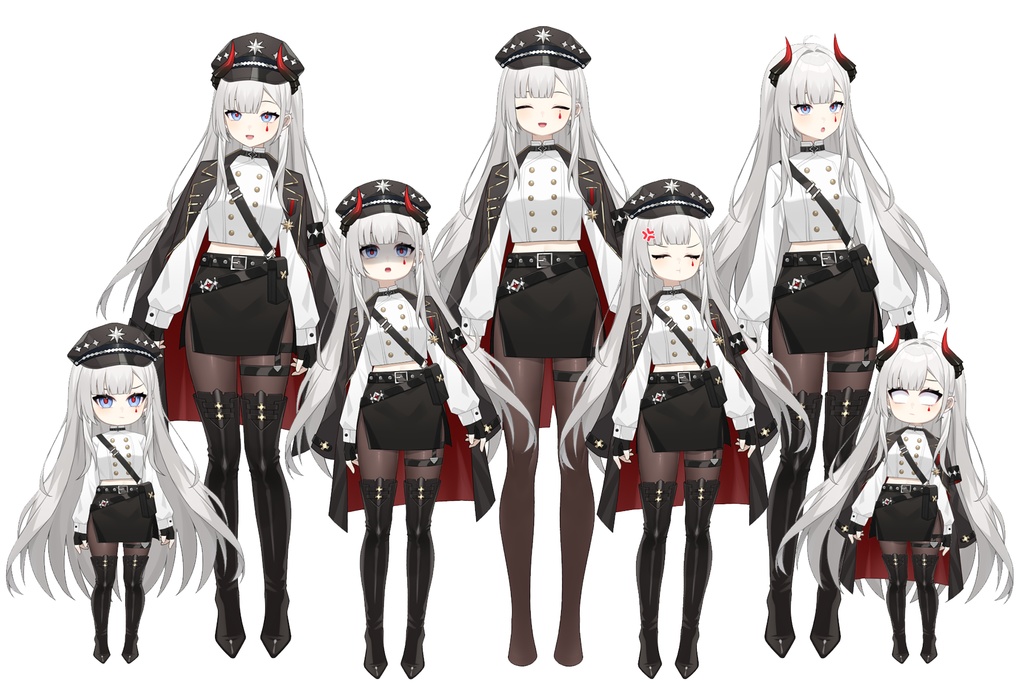 【限定1点】軍服の女の子【SD等身変更可】