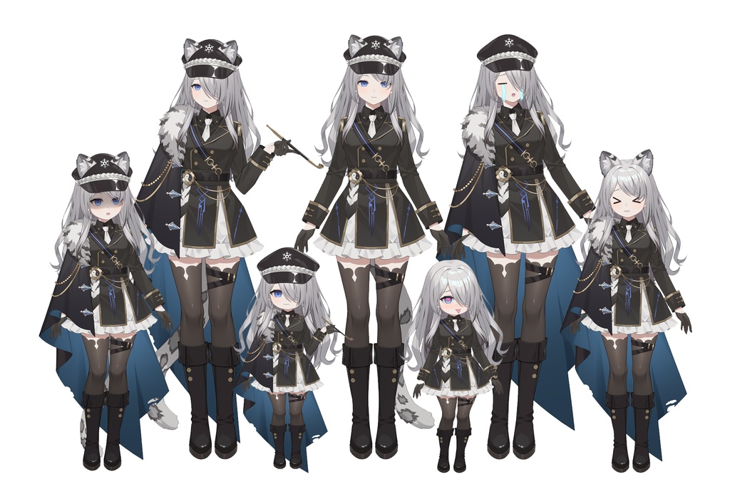 【限定1点】ユキヒョウの軍人ちゃん【SD等身変更可】