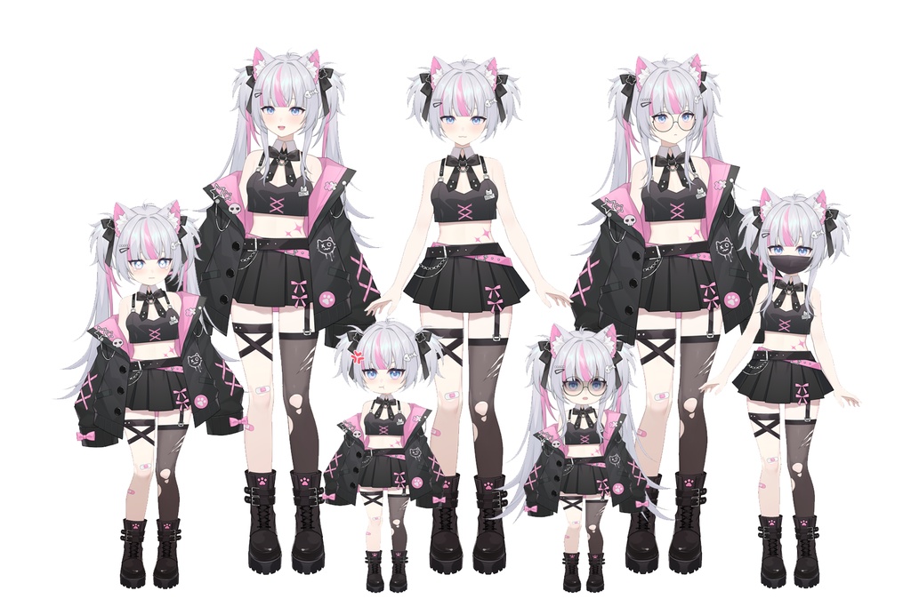 【限定1点】パンク猫耳少女【SD等身変更可】