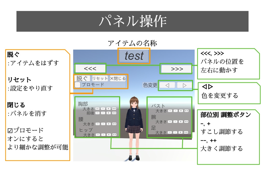 VRChat用 衣装試着・着せ替えギミック「UdonWear」
