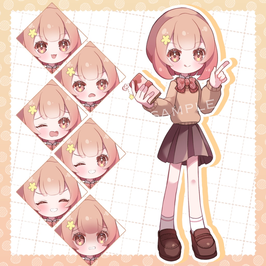 【立ち絵】学生服の女の子