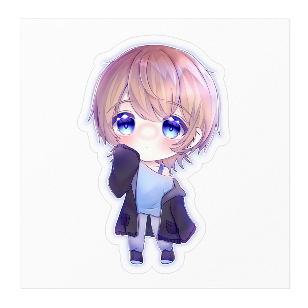 ミニせのん①ステッカー(ホワイト)160mm