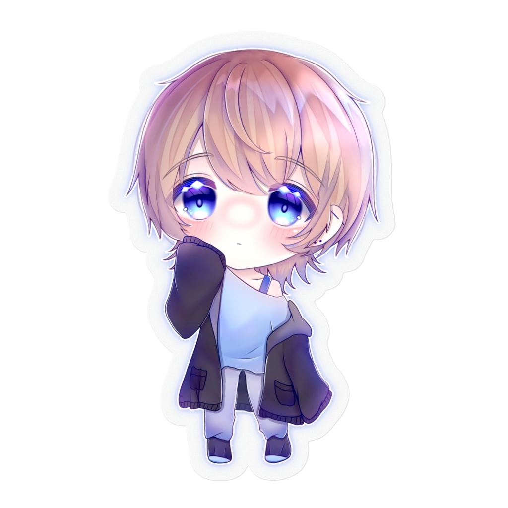 ミニせのん①ステッカー(クリア)160mm