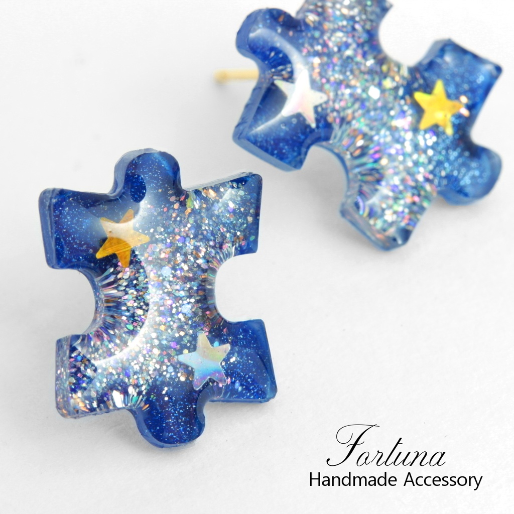 銀河パズルピアス(98) ピアス/ノンホールピアス/樹脂ピアス