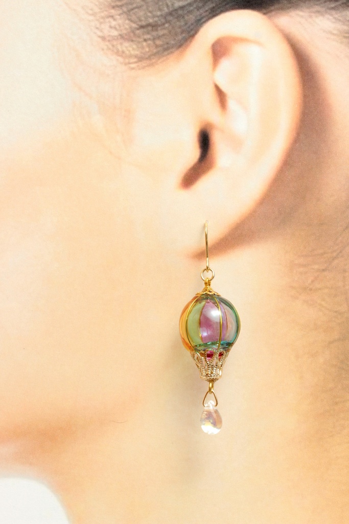 カラフル気球ピアス~Balloon~(246) ピアス/イヤリング/ノンホールピアス/樹脂ピアス