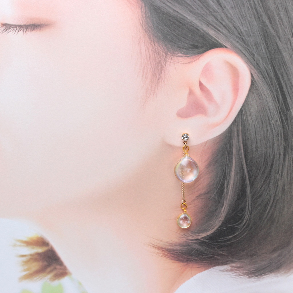 Pastel Bubble(348) ピアス/ノンホールピアス/樹脂ピアス