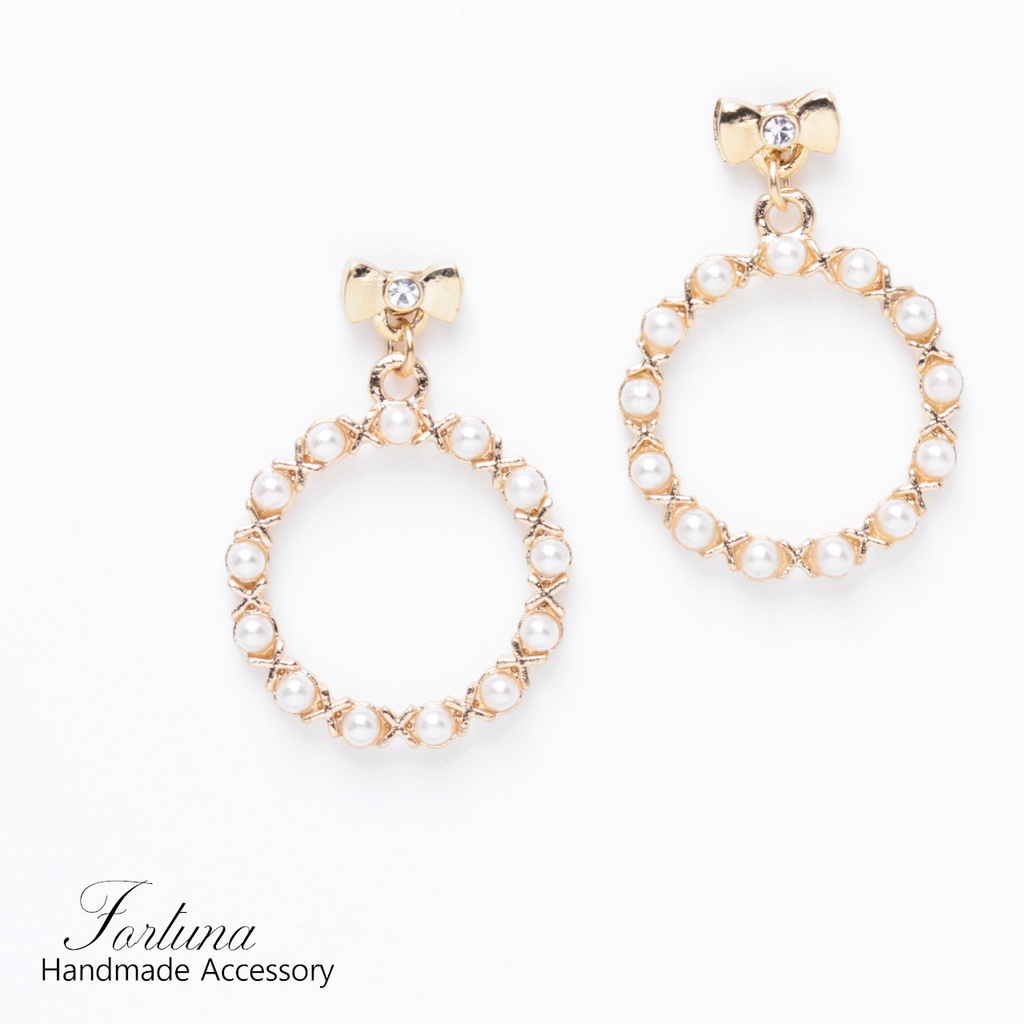 リボンパール(362) ピアス/ノンホールピアス/樹脂ピアス