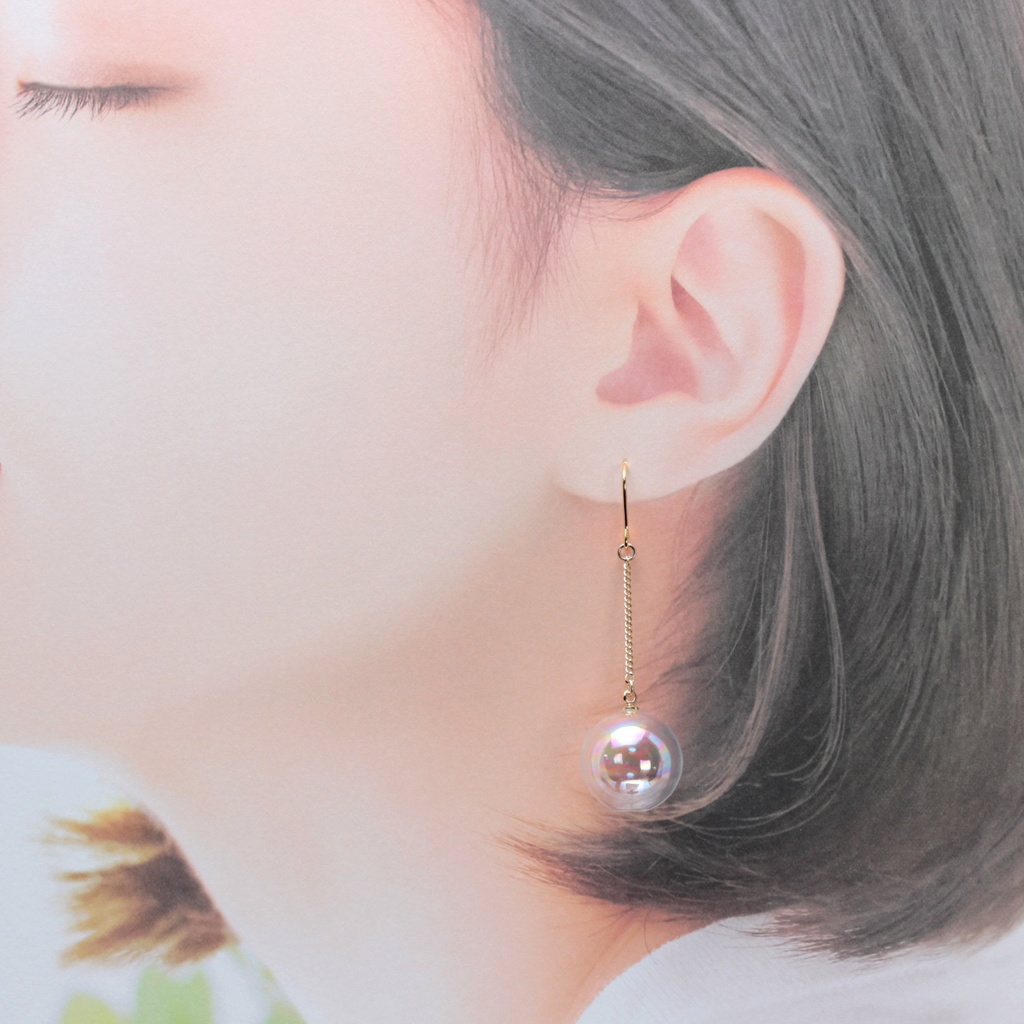 しゃぼんだま。(363) ピアス/イヤリング/ノンホールピアス/樹脂ピアス