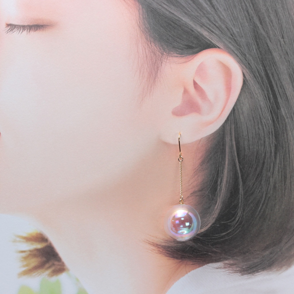 しゃぼんだま。(364) ピアス/イヤリング/ノンホールピアス/樹脂ピアス